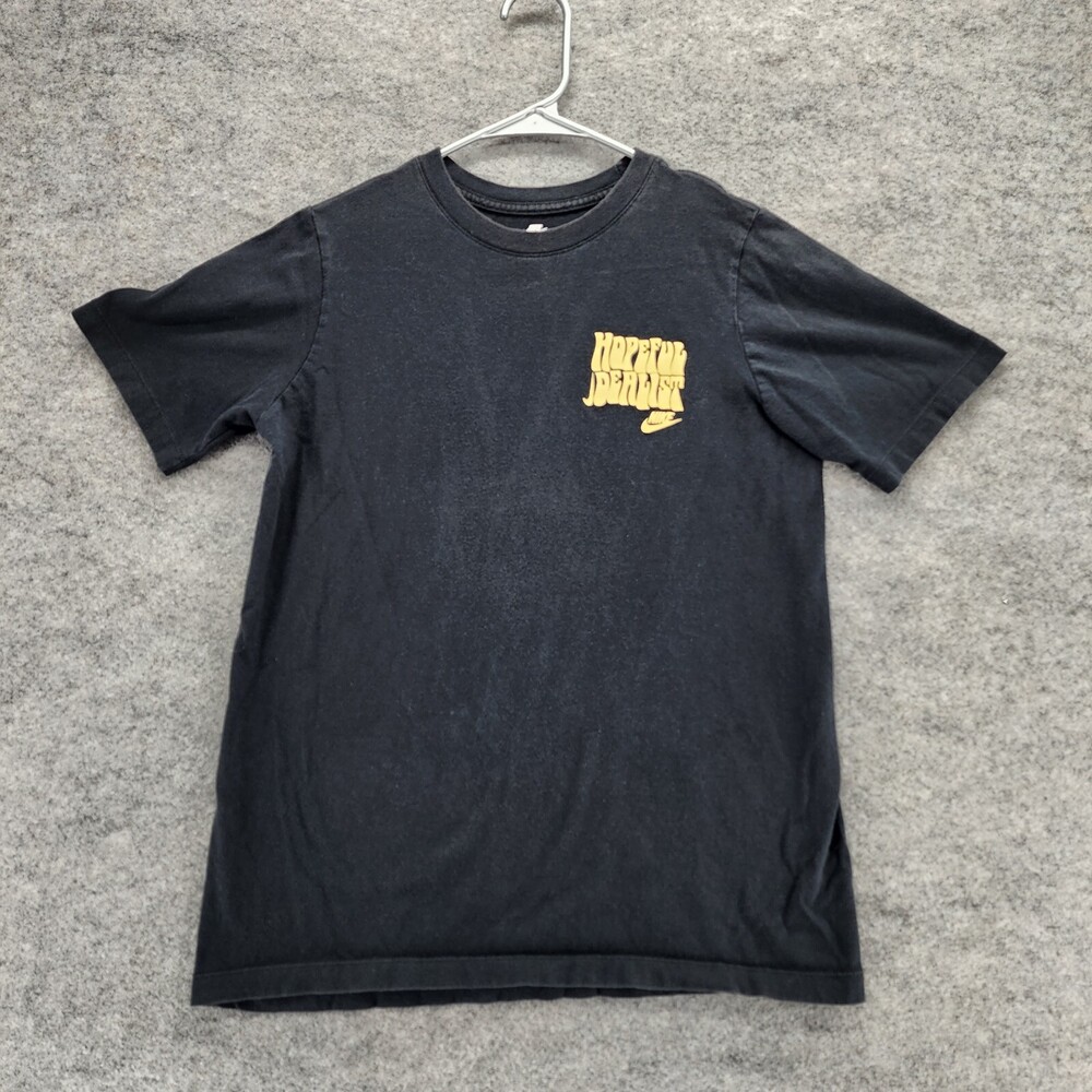 Nike Shirt Boys Extra Large Short Sleeve Black Hopeful Idealist